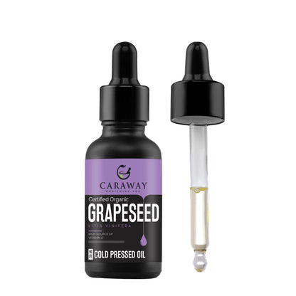 Grapeseed Oil Cold pressed & Organic For Face and hair |Theraputic grade