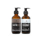 Cold-pressed oil Combo Hair&Skin- Coconut oil 236ml/8oz and Castor oil 236ml/8oz