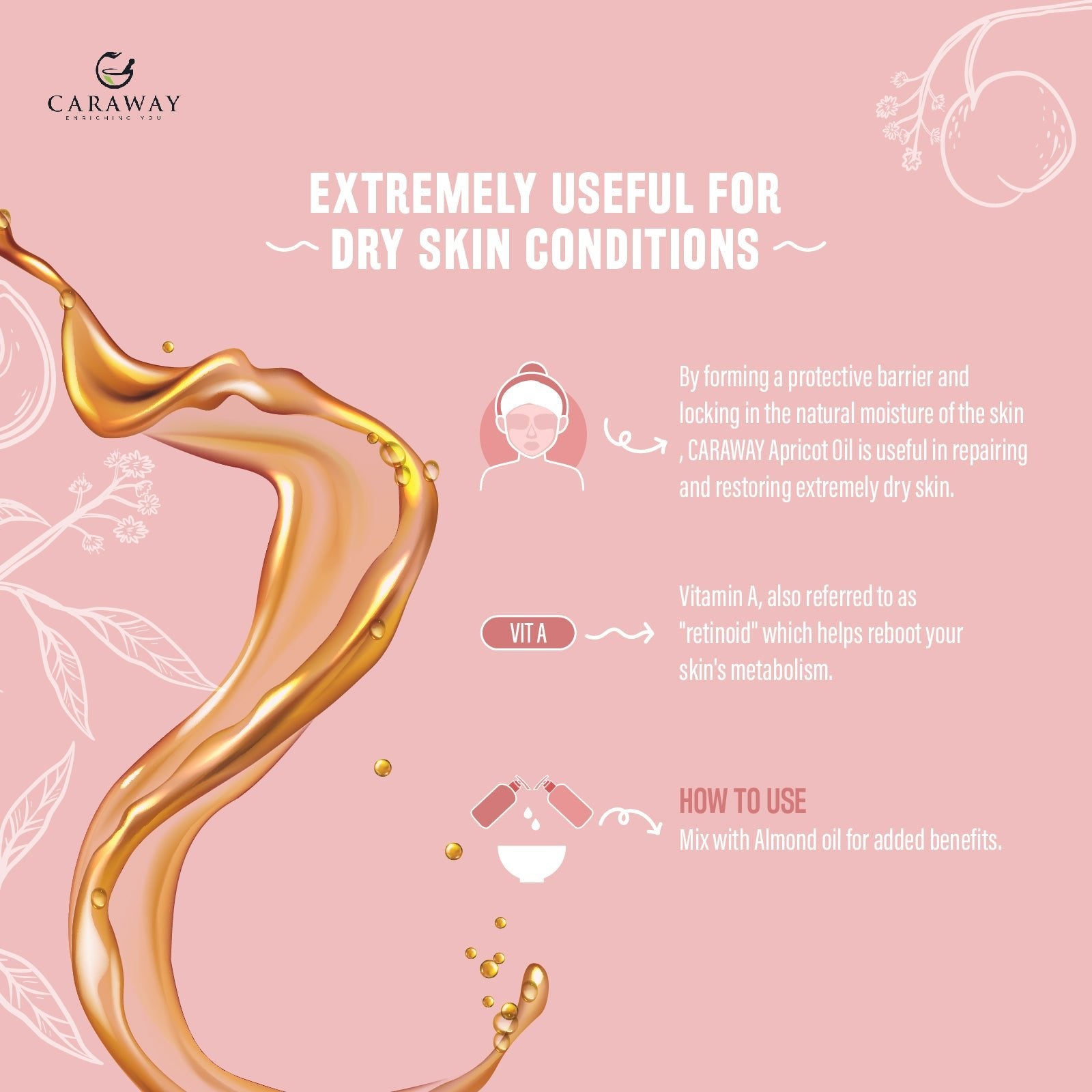 Apricot Oil| Bitter kernel oil - Caraway