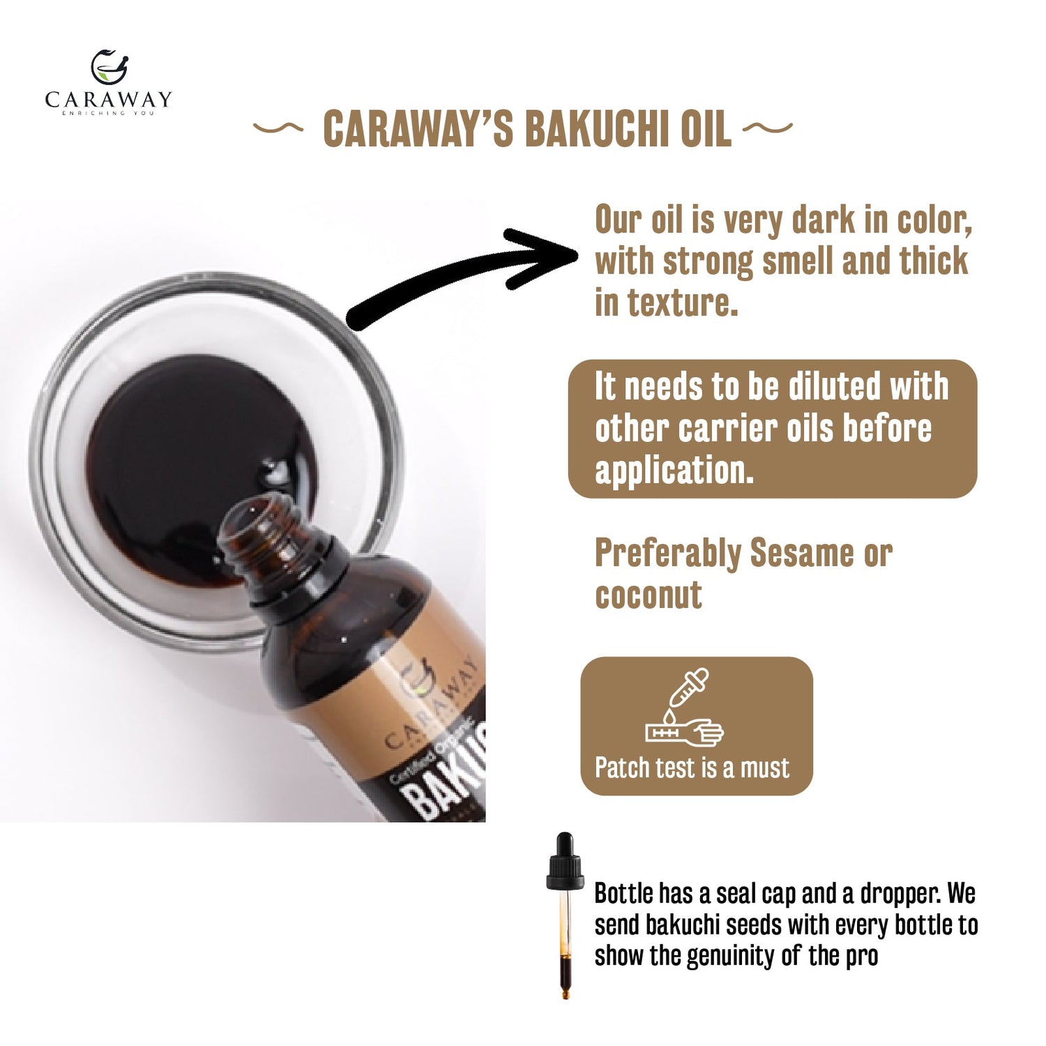 Bakuchi - Babchi Oil - Caraway