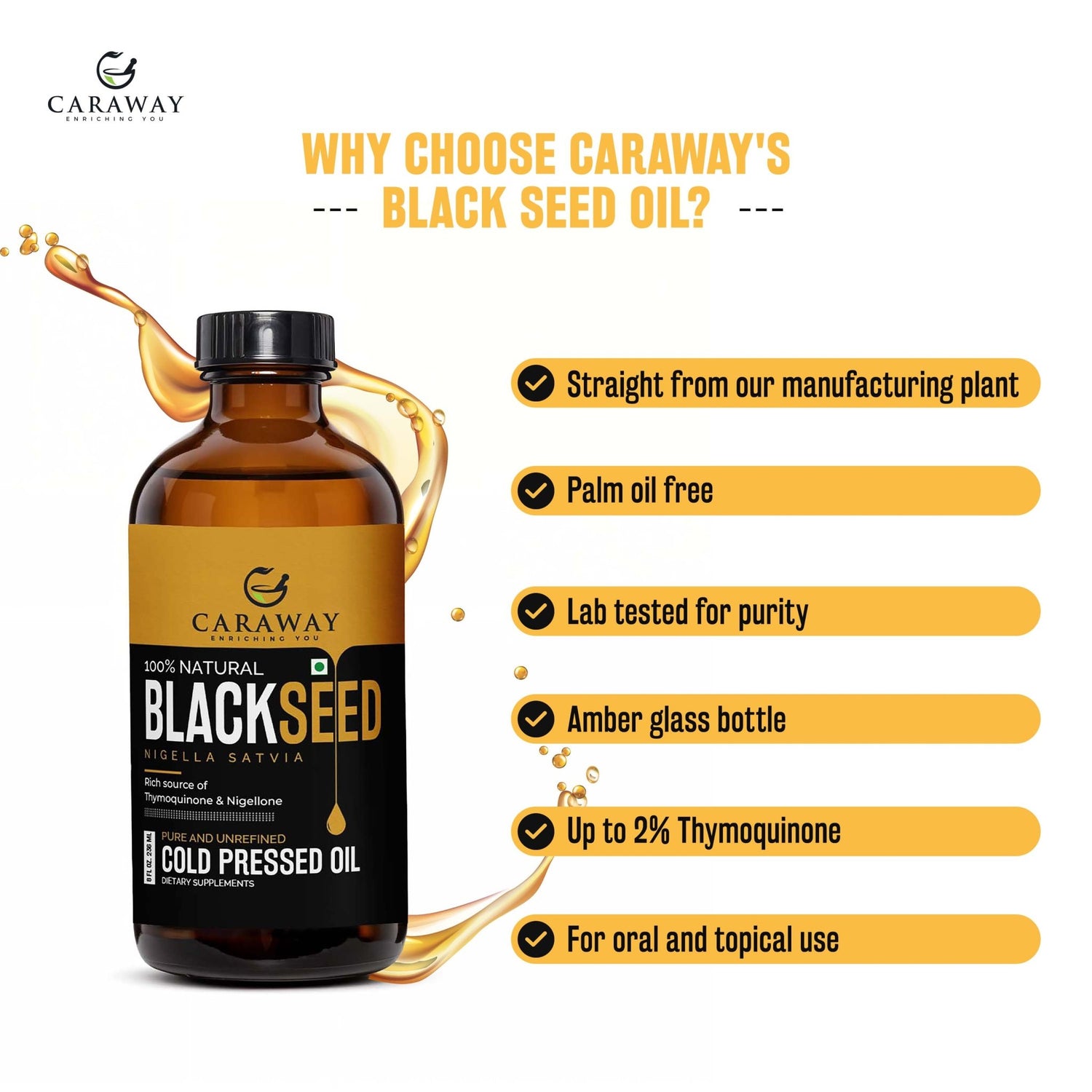 Blackseed Oil | Kalonji Oil - Caraway