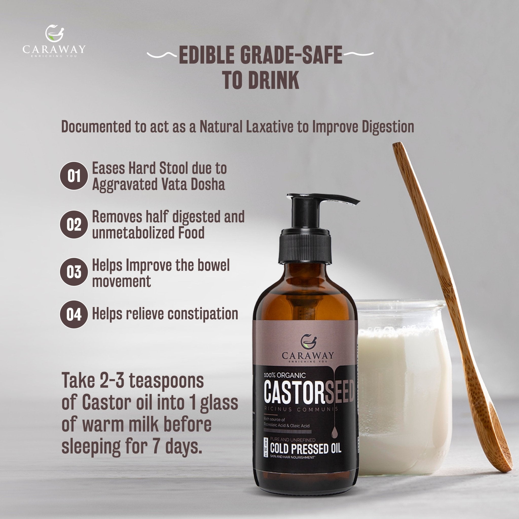Castor oil | Arandi ka Tel - Caraway