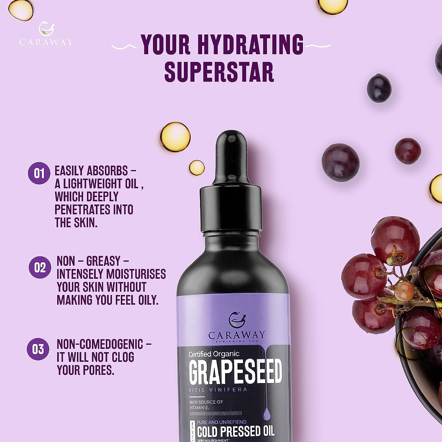 Grapeseed Oil - Caraway