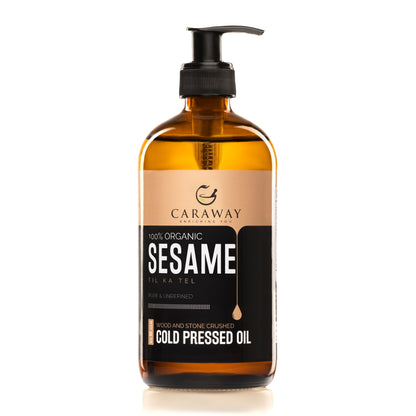 Sesame oil Cold pressed & Organic For hair and skin, Cooking | Edible grade