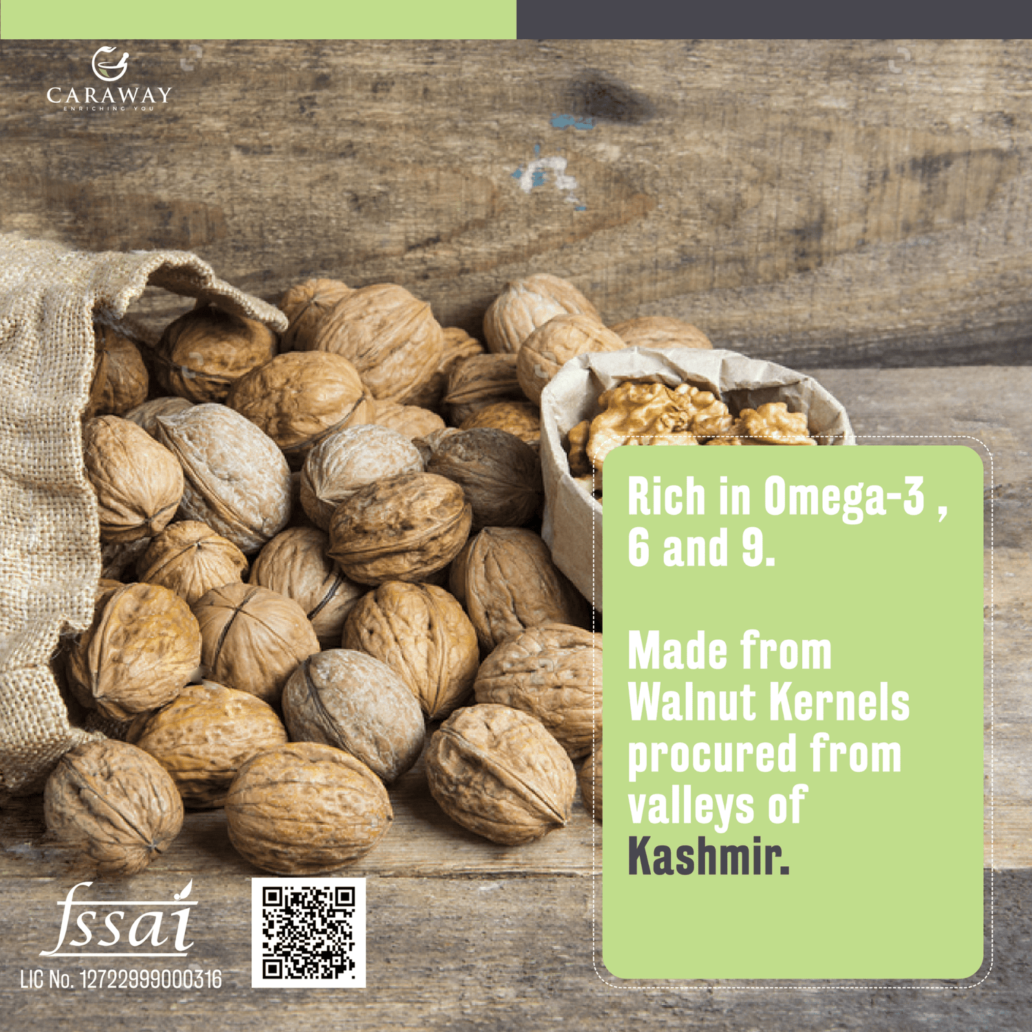 Walnut oil - Caraway